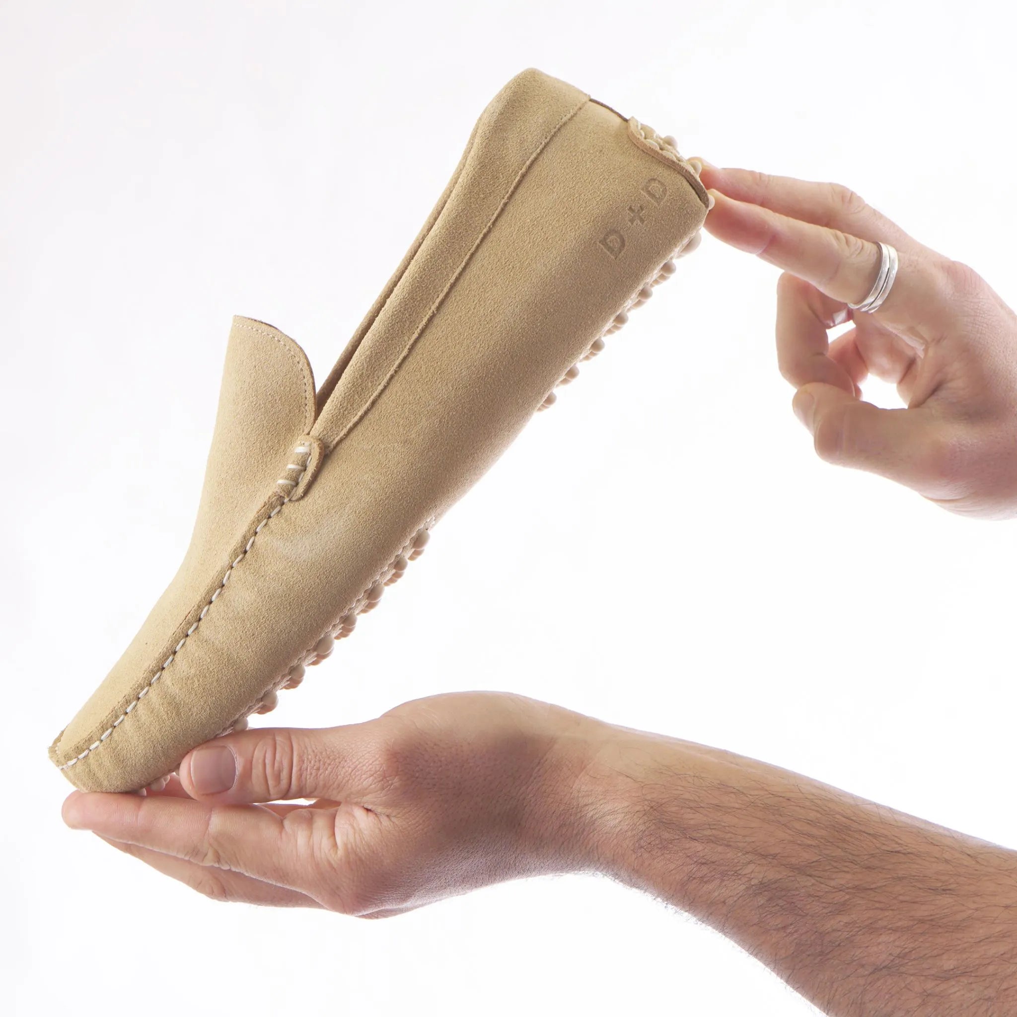 Duke and Dexter Hunt Avellana driving loafers