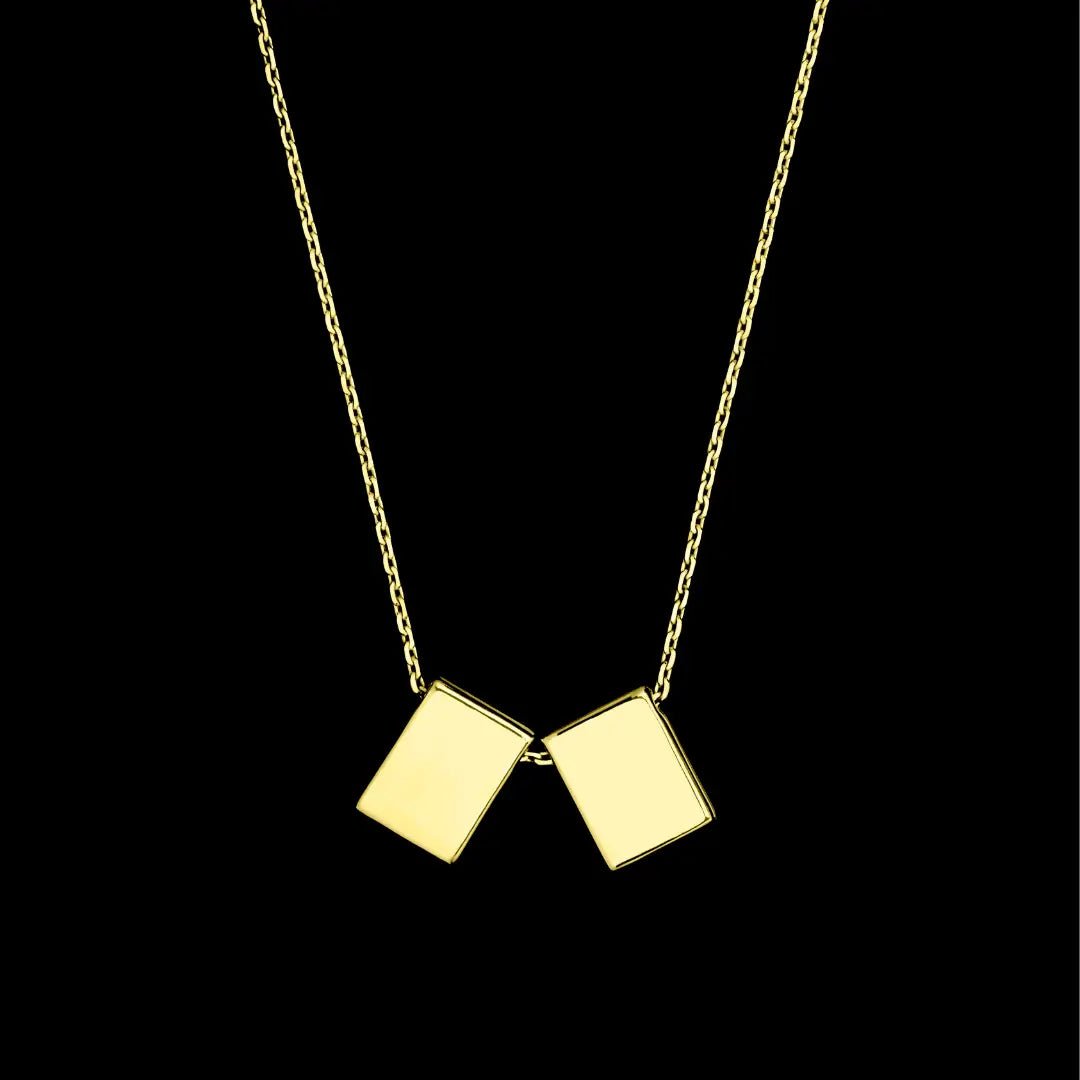 DUEROS Icon Necklace Yellow Gold Plated