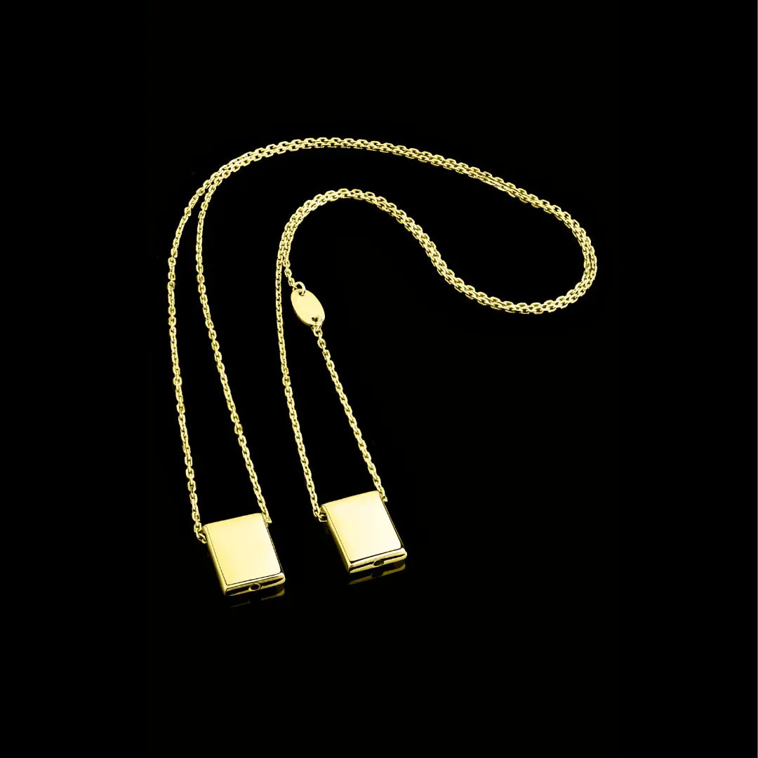 DUEROS Icon Necklace Yellow Gold Plated