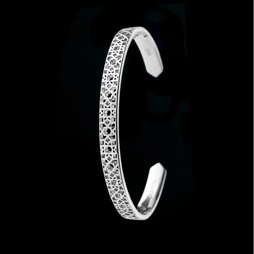 DUEROS Mosaic Bangle 925 Sterling Silver