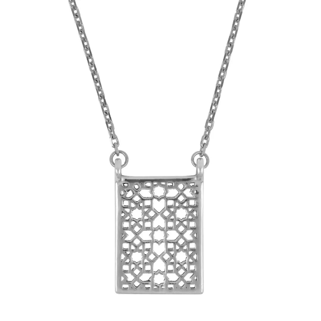 Dueros Mosaic Necklace Sterling Silver for men and women