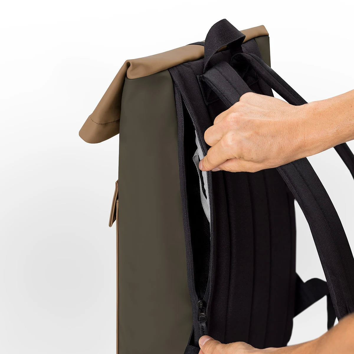 Jasper Mini Backpack Almond & Olive