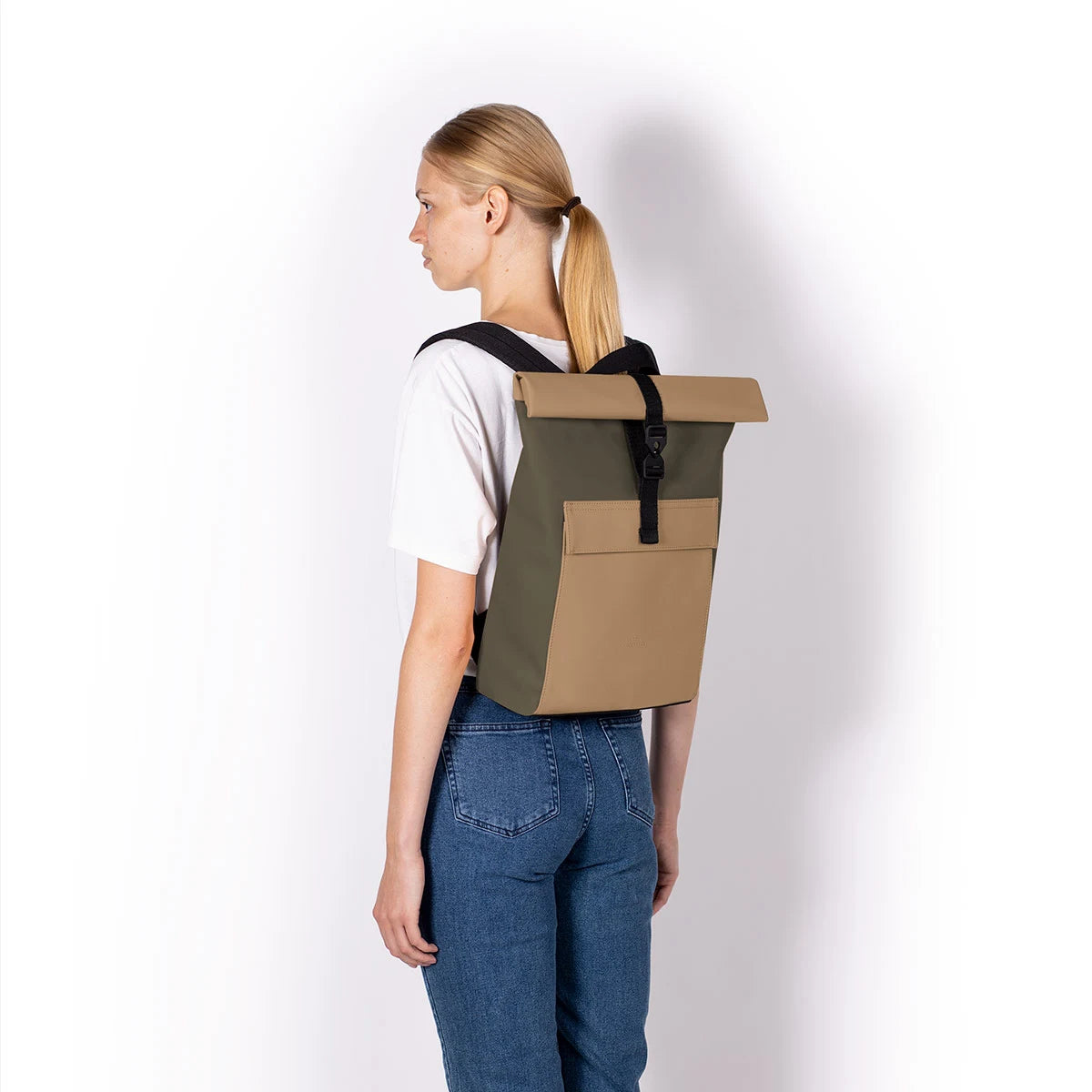 Jasper Mini Backpack Almond & Olive