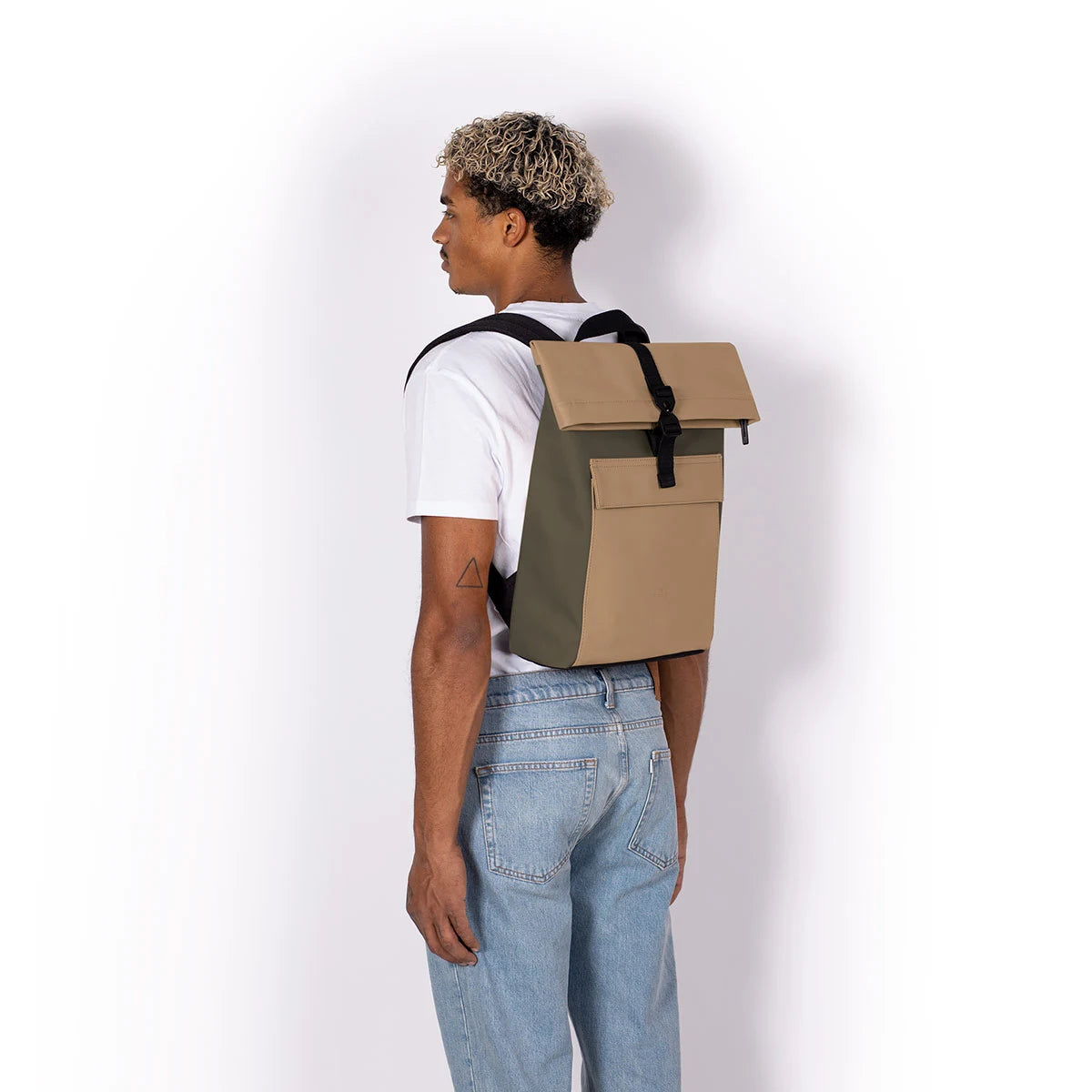 Jasper Mini Backpack Almond & Olive