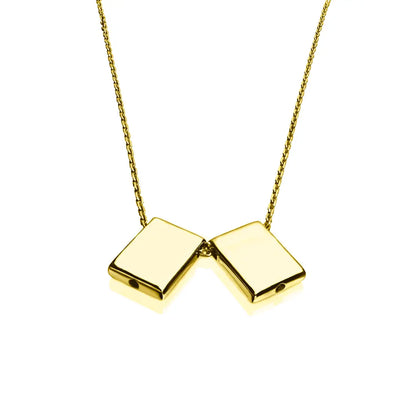 DUEROS Icon Necklace Yellow Gold Plated
