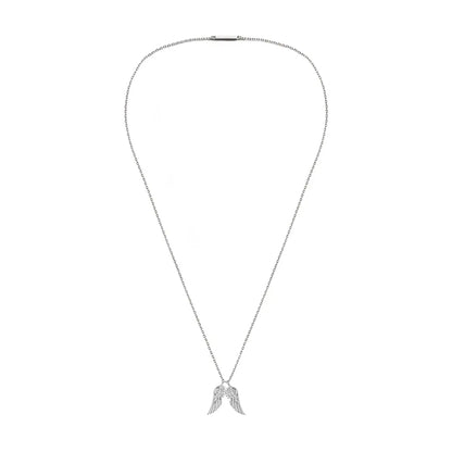 Dueros angel wings necklace sterling silver for men and women