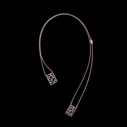 Dueros Balance Necklace 18K Rose Gold Plated for men and women