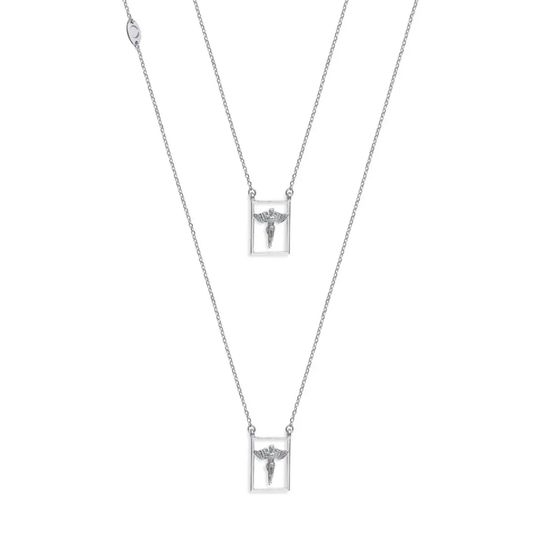 Dueros guardian Angel Necklace Sterling Silver for men and women