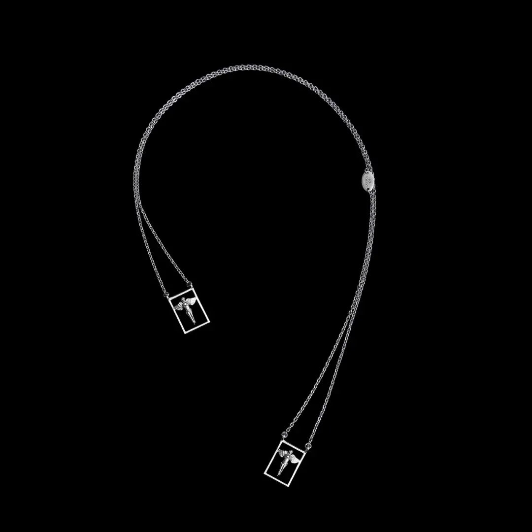 Dueros guardian Angel Necklace Sterling Silver for men and women