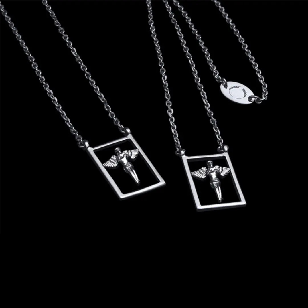 Dueros guardian Angel Necklace Sterling Silver for men and women