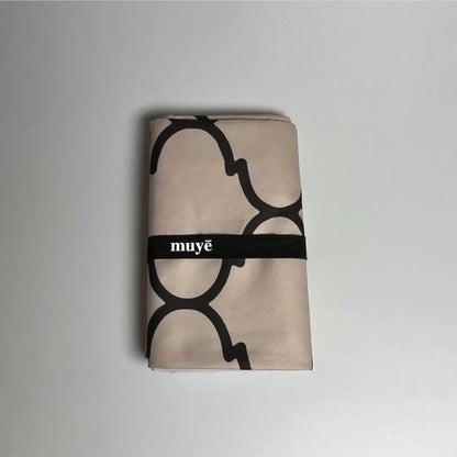 Muye Marrakech dark beach towel quick dry lightweight super absorbent sand-free with elastic hook