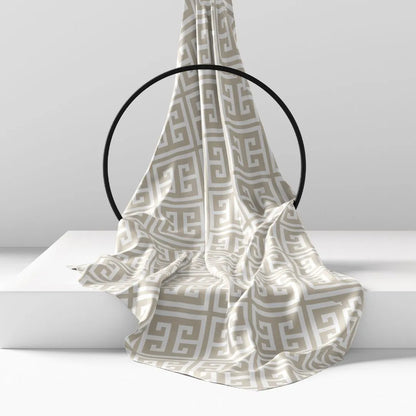 Muye Mykonos beige beach towel quick dry lightweight super absorbent sand-free with elastic hook