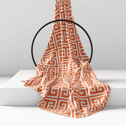 Muye Mykonos orange beach towel quick dry lightweight super absorbent sand-free with elastic hook