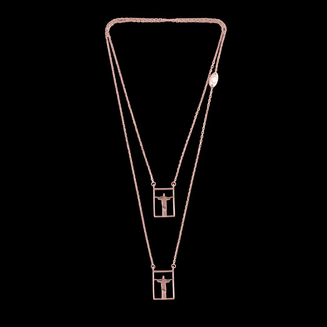 Dueros Rio Necklace 18K rose gold plated for men and women